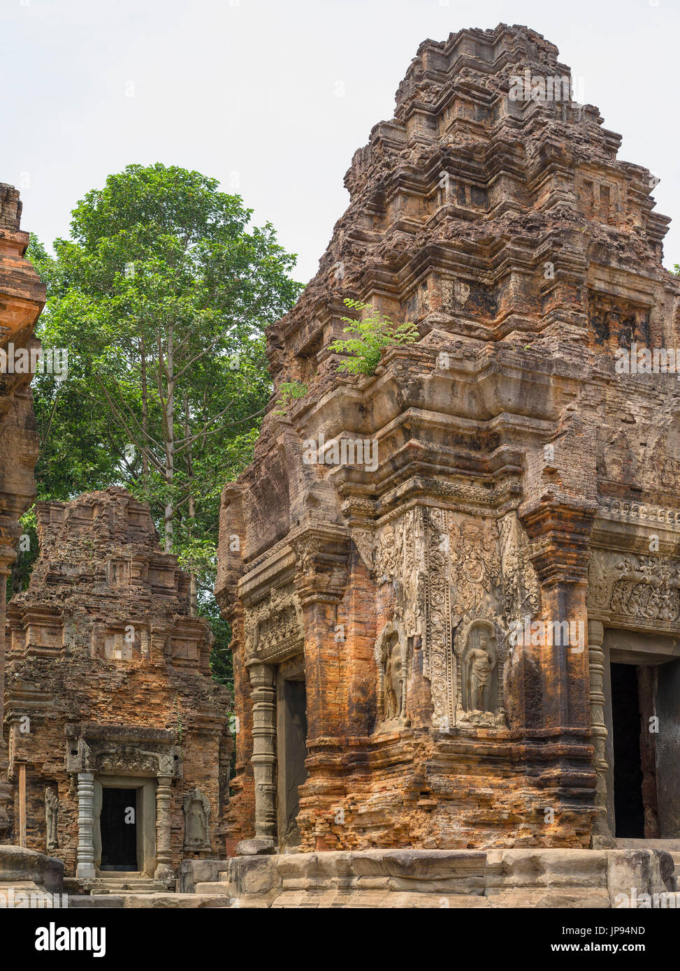 Rovine di Preah Ko, Parco Archeologico di Angkor, Foto Stock