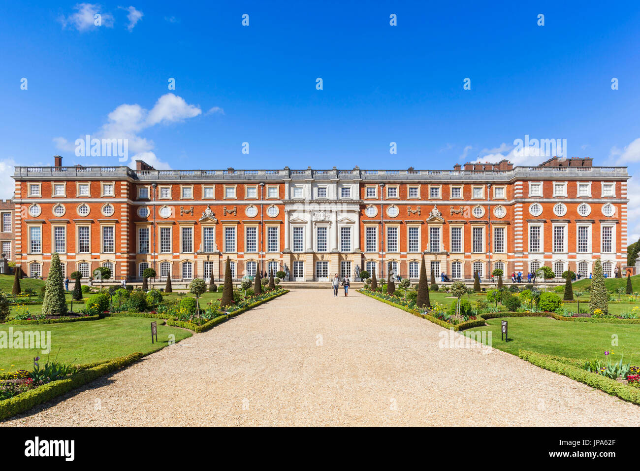 Inghilterra, Middlesex, London, Kingston-upon-Thames, Hampton Court Palace, Giardini del Palazzo Foto Stock