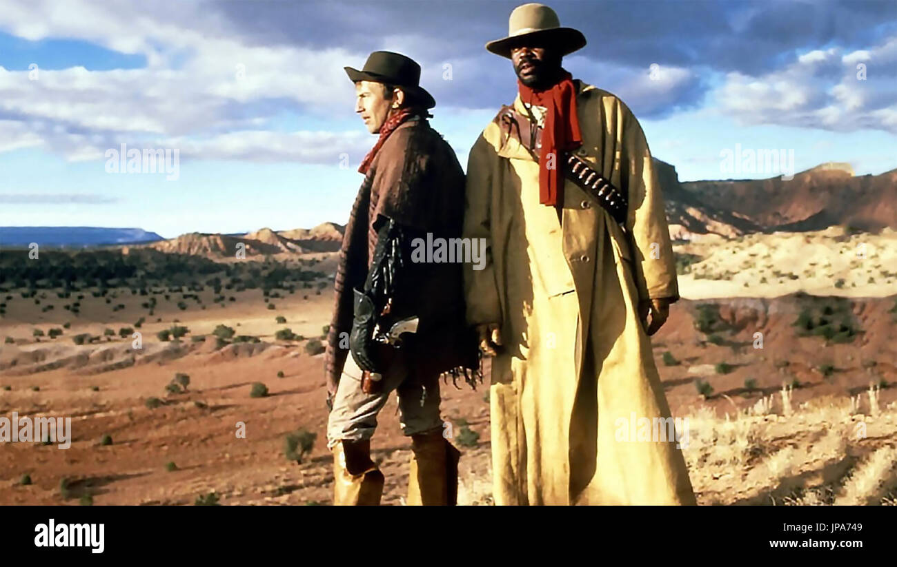 SILVERADO 1985 Columbia Pictures film con Kevin Costner a sinistra e Danny Glover Foto Stock