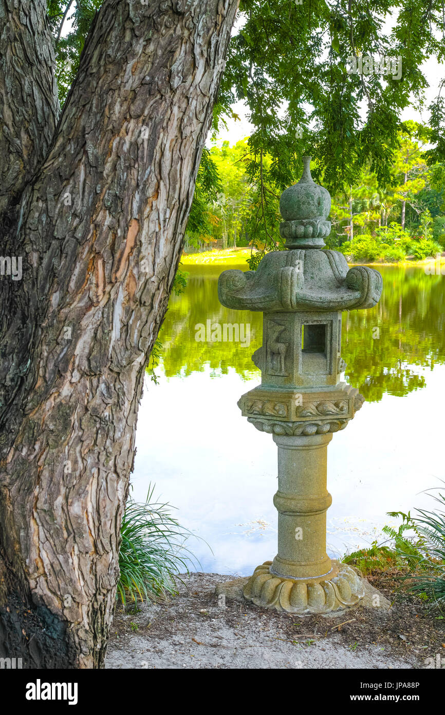 Morikami Giardini Giapponesi, Delray Beach, Florida, Stati Uniti d'America Foto Stock