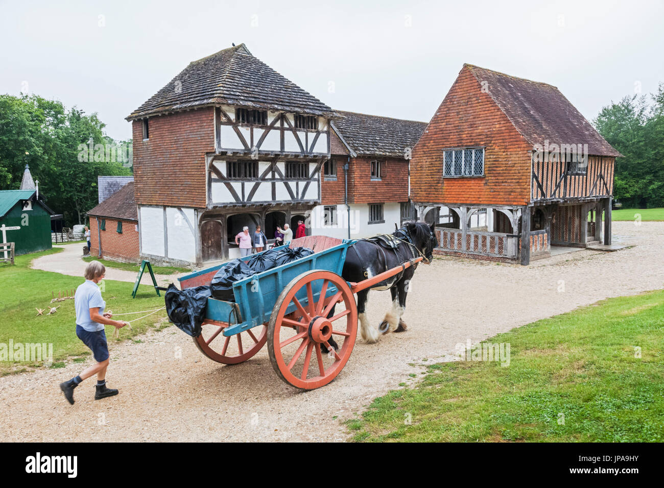 Inghilterra, West Sussex, Singleton, Weald and Downland Open Air Museum Foto Stock