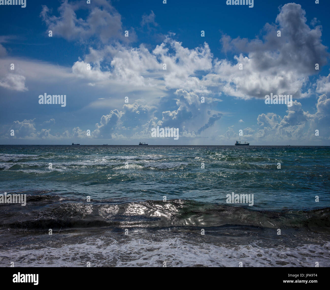 Seascape, Miami Beach, Florida, Stati Uniti d'America Foto Stock