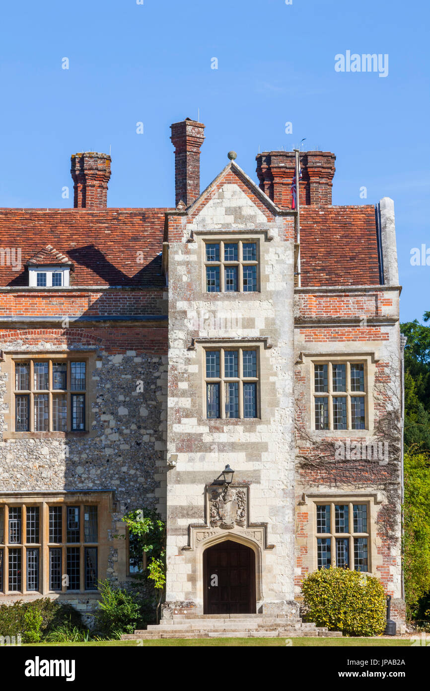 Inghilterra, Hampshire, Chawton, Chawton House e biblioteca, una volta a casa di Jane Austen's fratello Edward Austen Knight Foto Stock