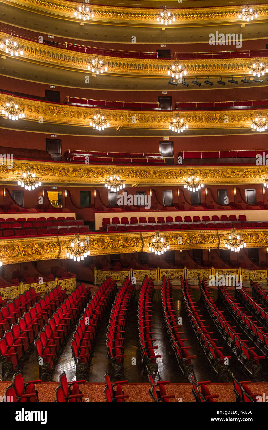 Gran Teatre del Liceu opera house, La Rambla, Ciutat Vella, Barcelona, Spagna. Foto Stock