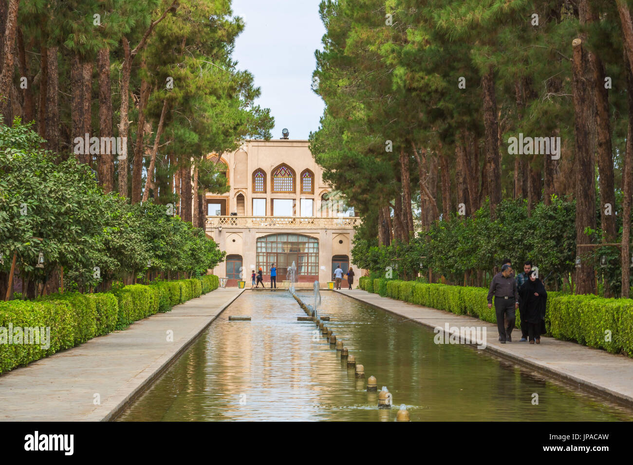 Iran, Yazd Città, Dolat Abad giardini, patrimonio mondiale dell UNESCO Foto Stock