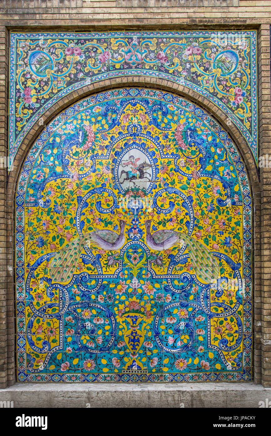 Iran Teheran Città, Golestan Palace complesso, Foto Stock