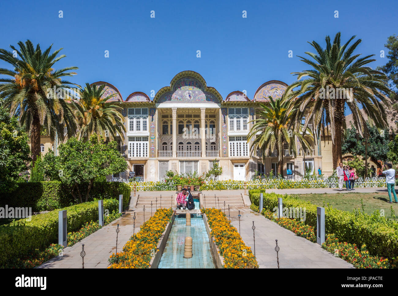 Iran, Shiraz City, Kakh-e Eram Palace, Bagh-e Eram Garden, Patrimonio Mondiale dell'UNESCO, Foto Stock