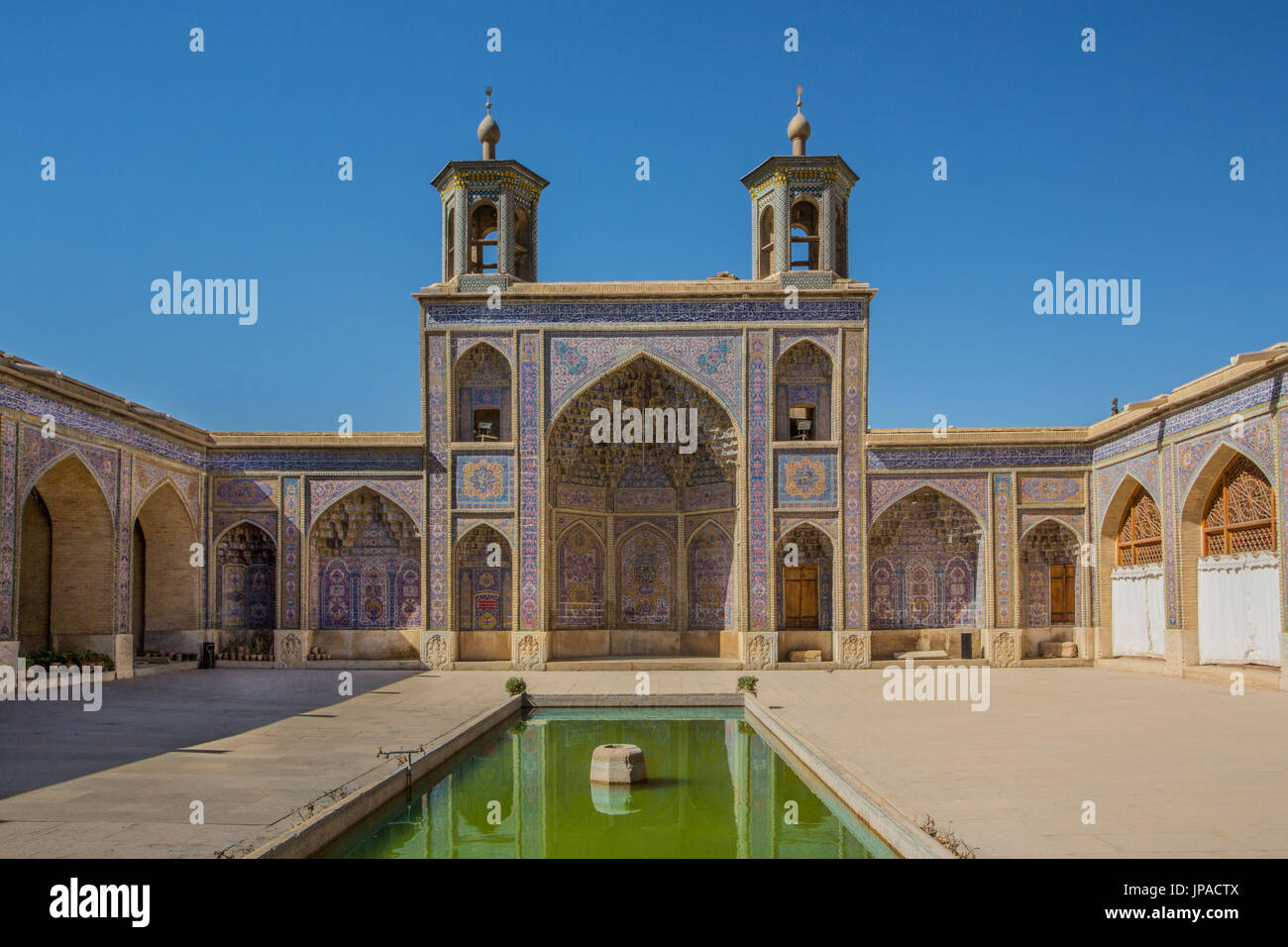 Iran, Shiraz City, Mmasjed-e Nasir al-Molk moschea Foto Stock