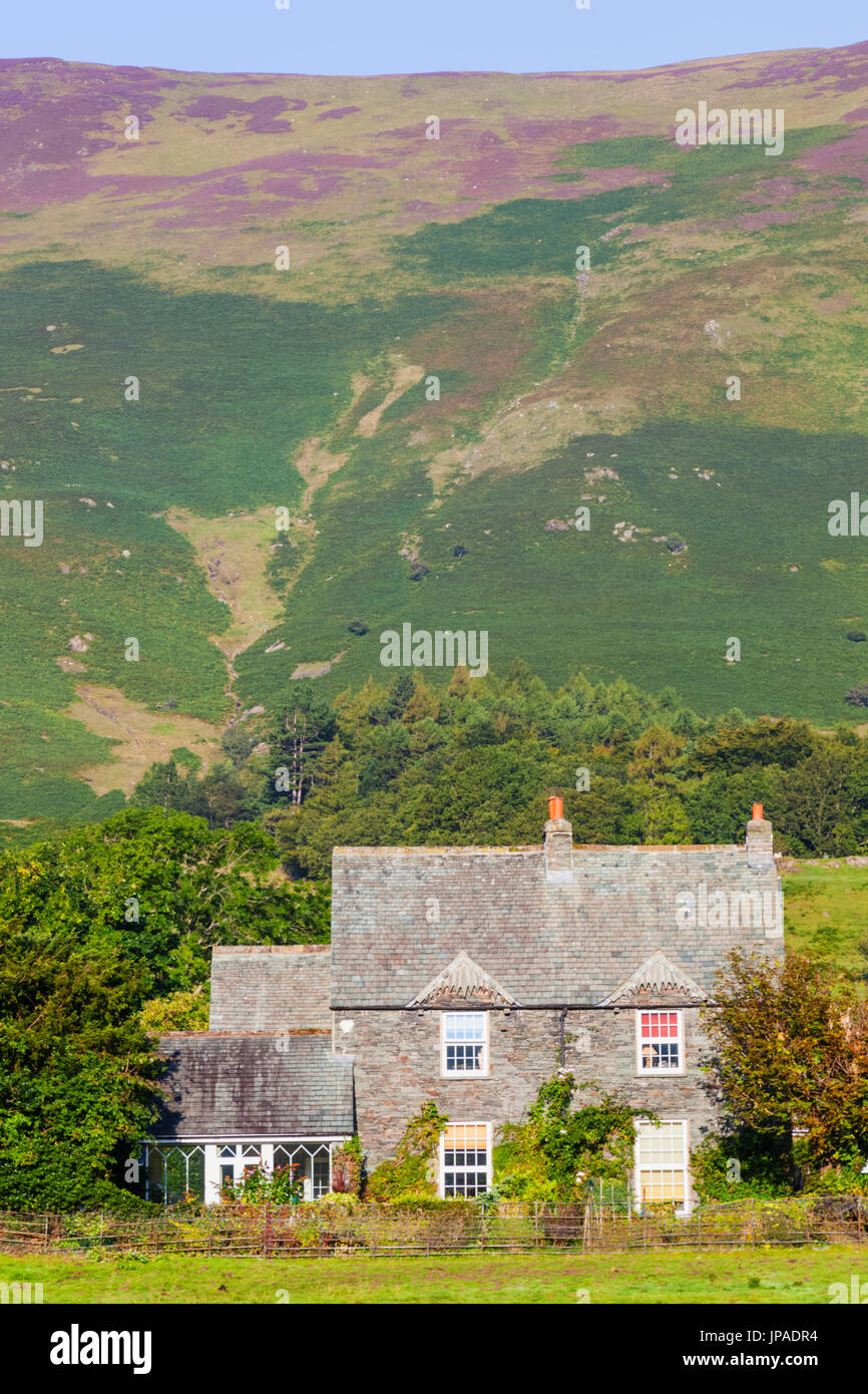 Inghilterra, Cumbria, Lake District, Borrowdale, casa tipica Foto Stock