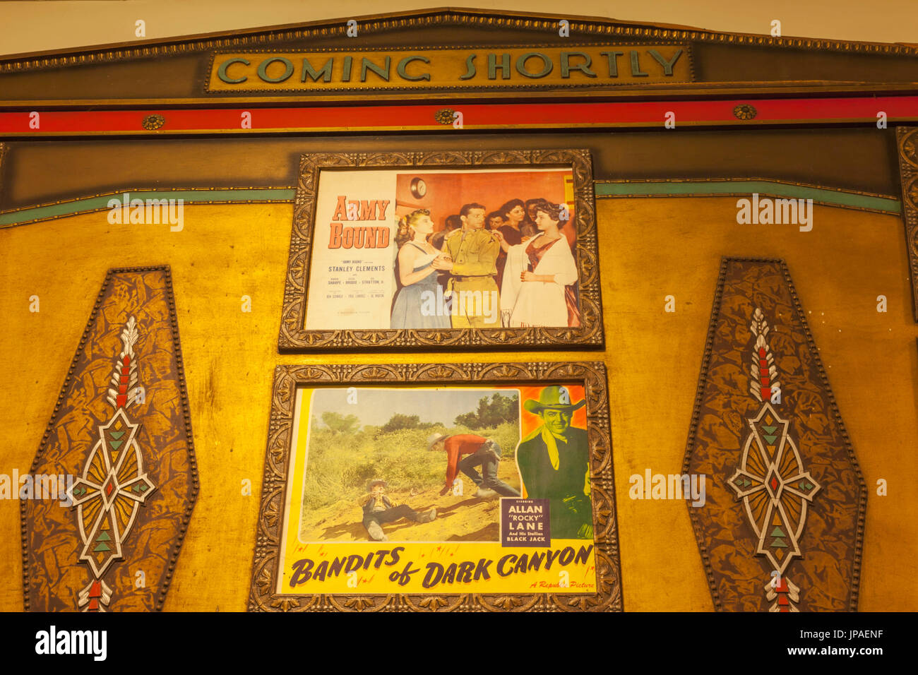 Inghilterra, Londra, Kennington, il Museo del Cinema, Cinema Vintage poster del filmato Foto Stock