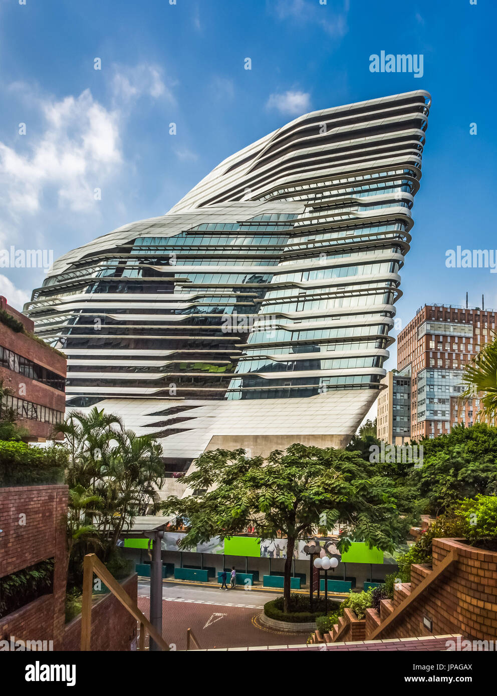 Della città di Hong Kong, Hong Kong Polytechnic University, Torre di innovazione Foto Stock