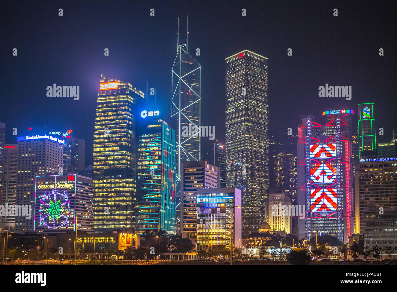 Della città di Hong Kong, il distretto centrale, Foto Stock