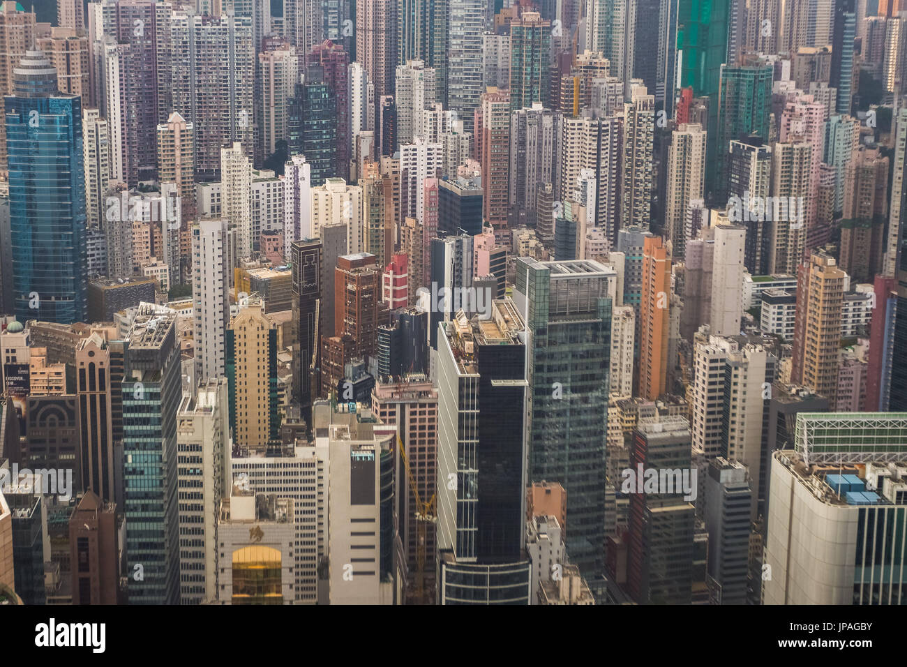Della città di Hong Kong, il distretto centrale Foto Stock
