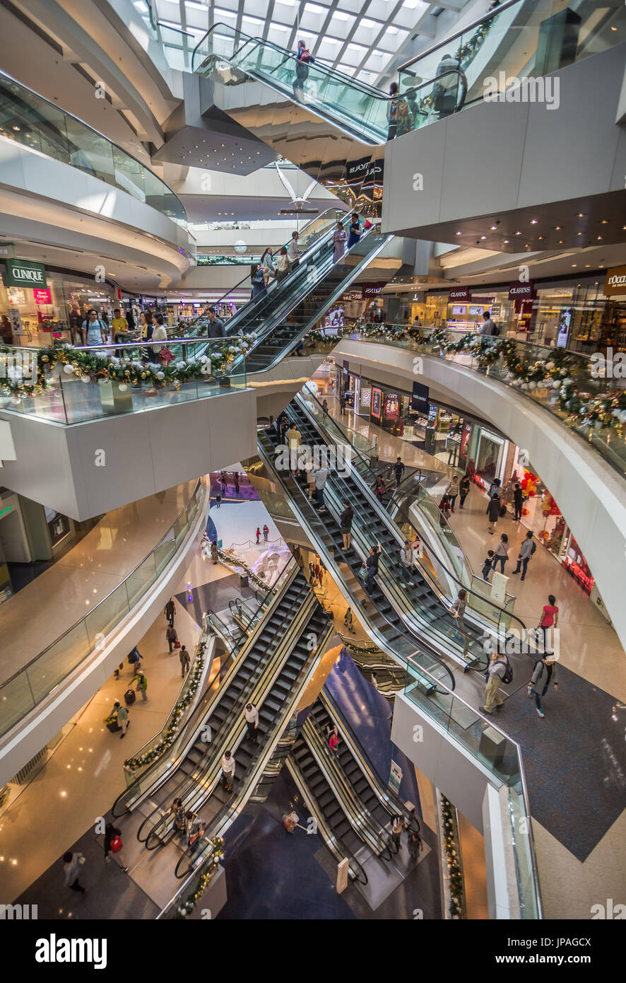 Della città di Hong Kong, Kawloon Tong District, Festival a piedi il Centro Shopping Foto Stock