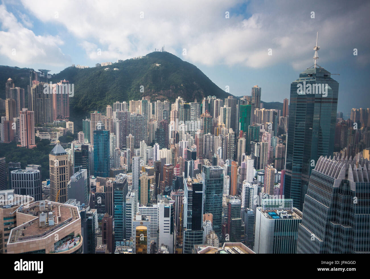 Della città di Hong Kong, il distretto centrale Foto Stock