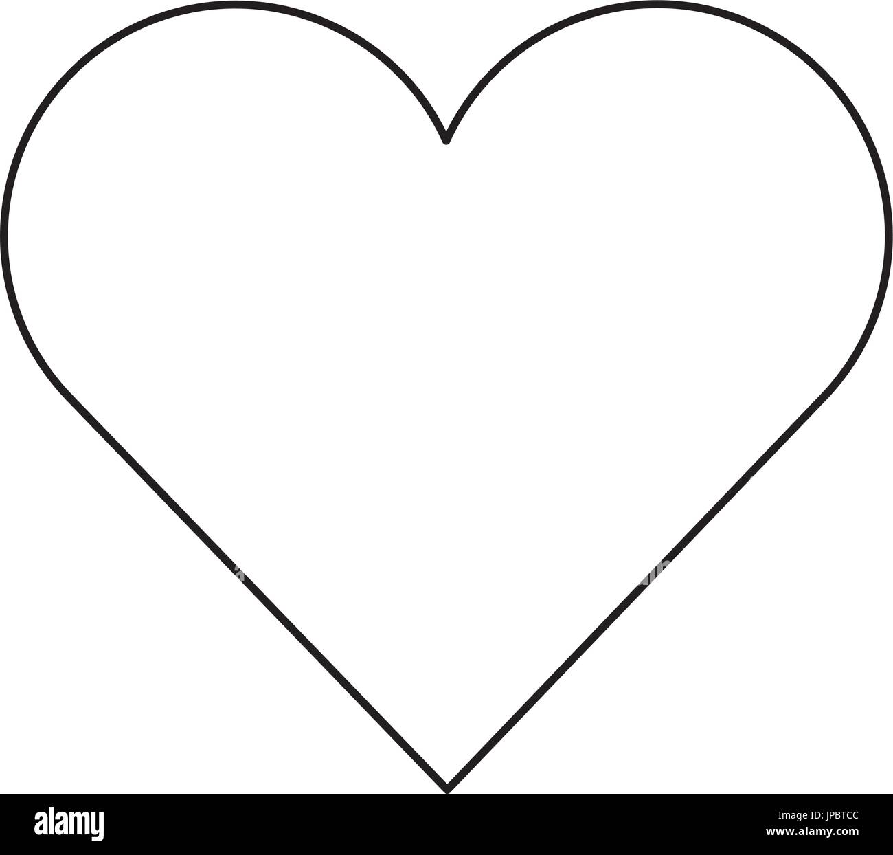 Cuore umano simbolo Illustrazione Vettoriale