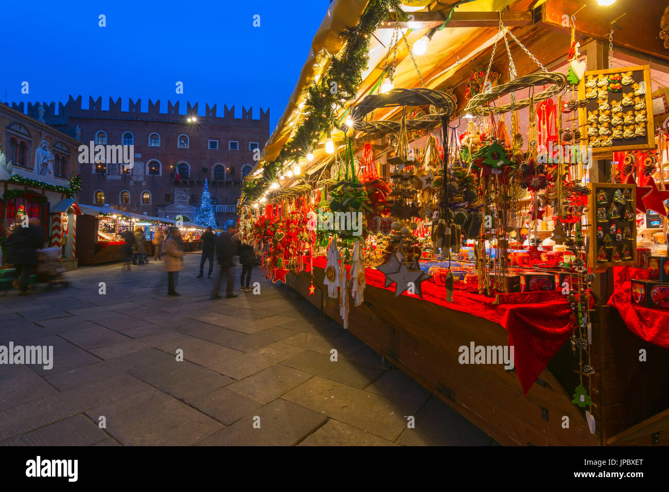 Verona Mercatini di Natale ,Verona provincia, distretto Veneto, Italia Foto Stock