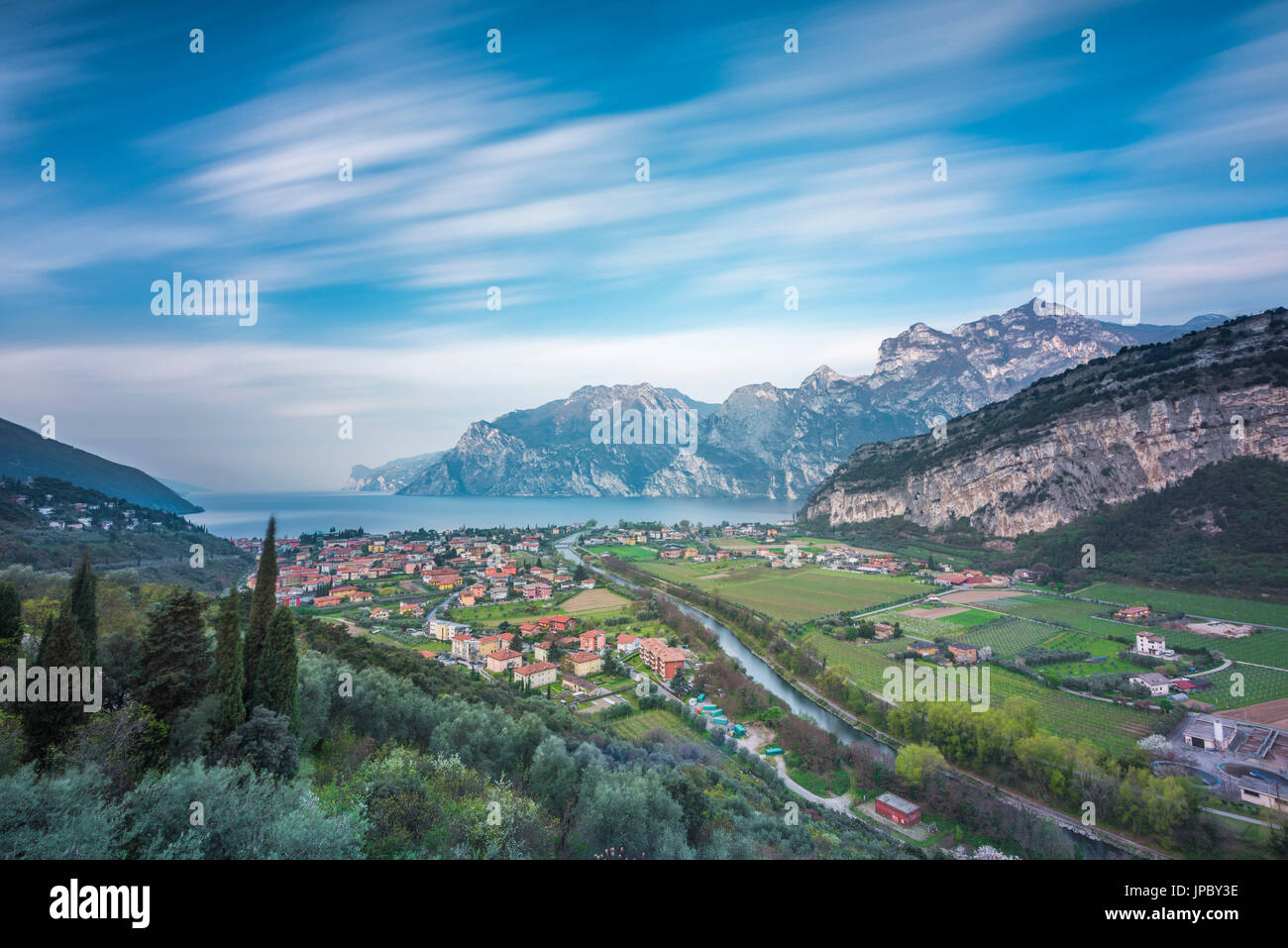 Torbole sul Garda Lago di Garda, provincia di Trento, Trentino Alto Adige, Italia Foto Stock