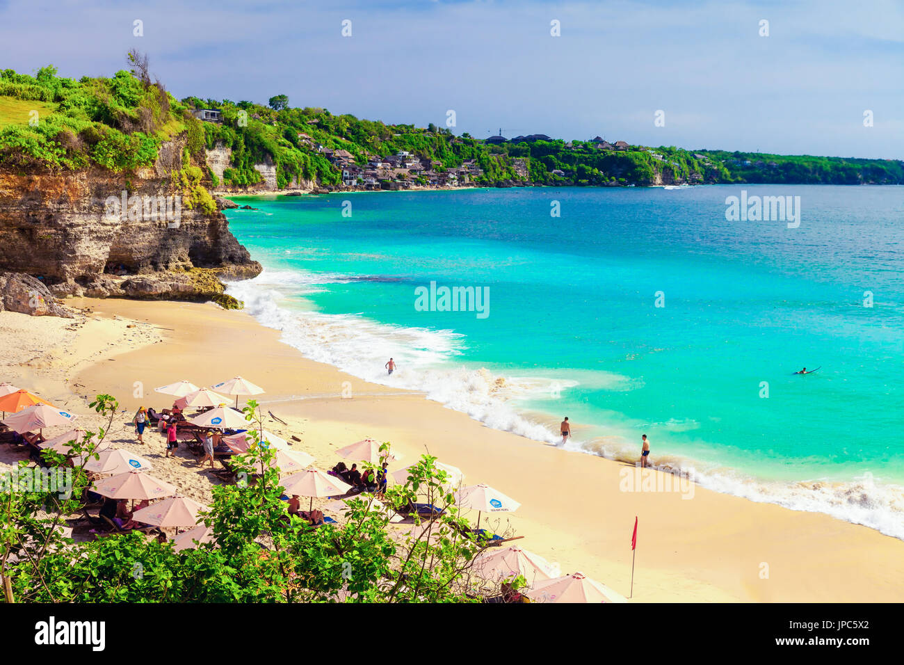Mare di Bali beach natura outdoor, Indonesia. Isola di Bali paesaggio. Foto Stock