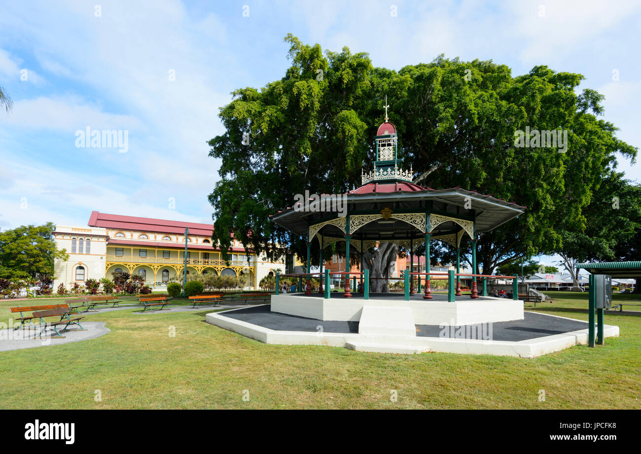 Queen's Park, Patrimonio Precinct, Maryborough, Queensland, QLD, Australia Foto Stock
