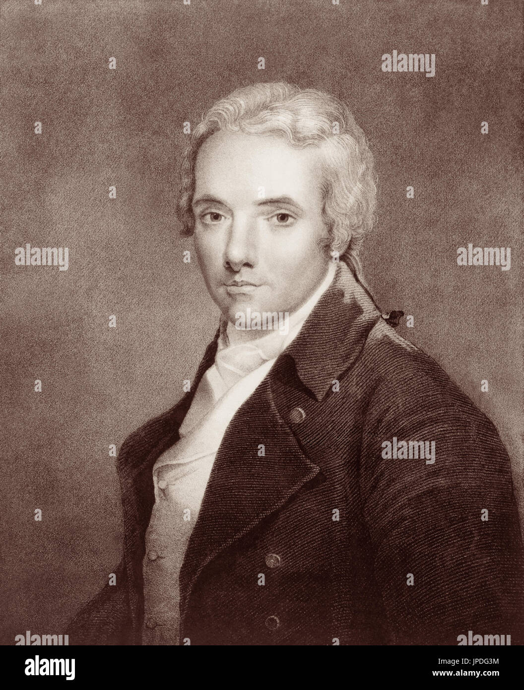 William Wilberforce (1759-1833) era un politico inglese, filantropo, cristiana evangelica, e la più famosa è la chiave di un leader nel settore dell'abolizione del commercio degli schiavi nell'impero britannico. Foto Stock