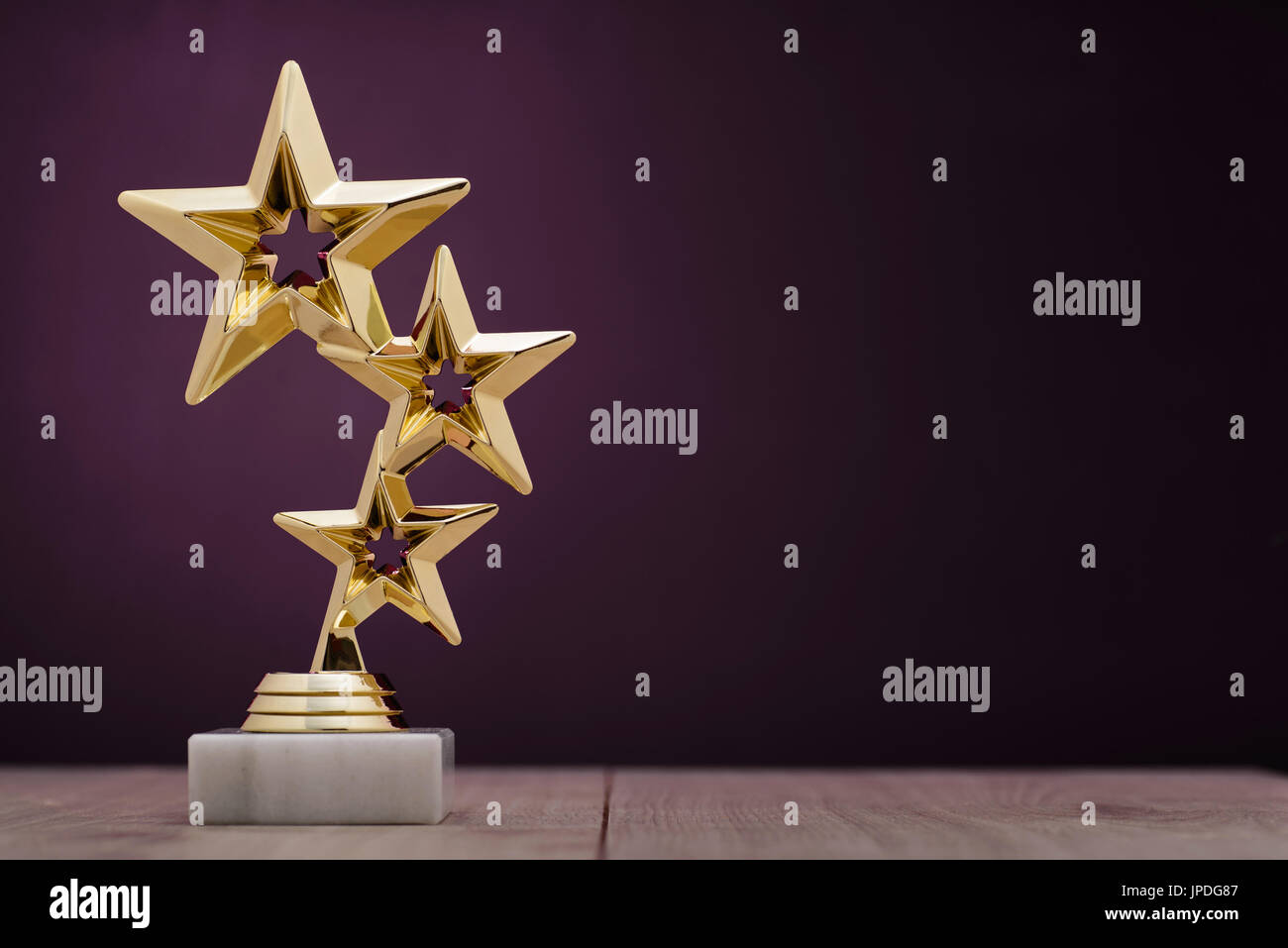I vincitori del Gold Award con tre stelle per essere assegnato al primo posto i Foto Stock