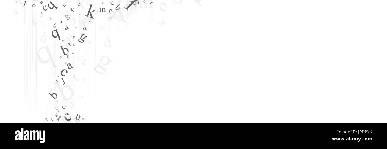 Abstract sfondo con lettere. Foto Stock