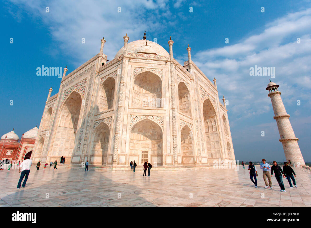 Asia,l'India,Uttar Pradesh,Agra distretto. Taj Mahal Foto Stock