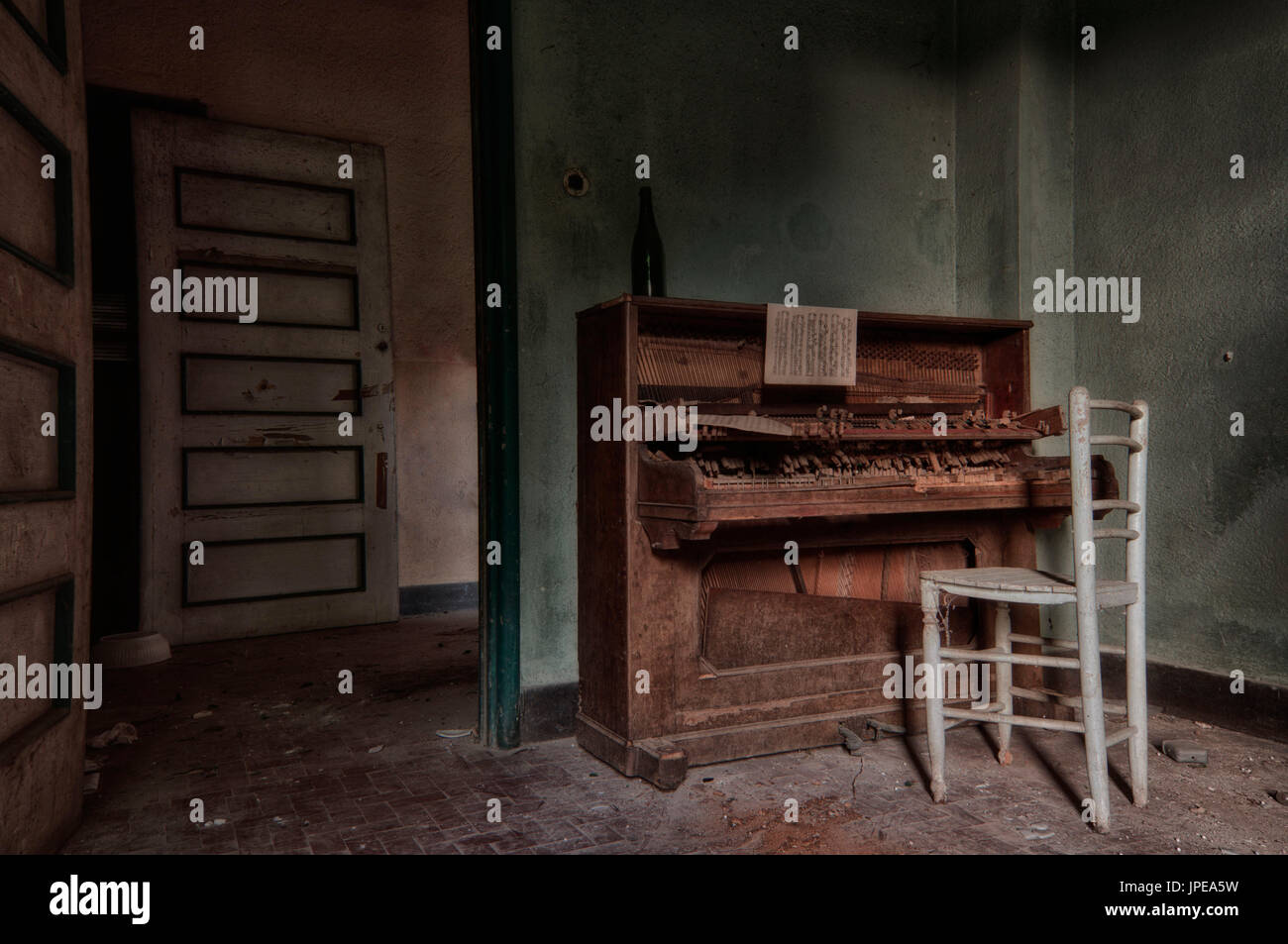 Urbex, mountain camp Montemaggio, Savignone Foto Stock