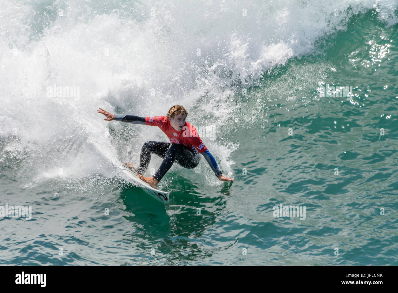 US Open di surf in Huntington Beach, CA Foto Stock