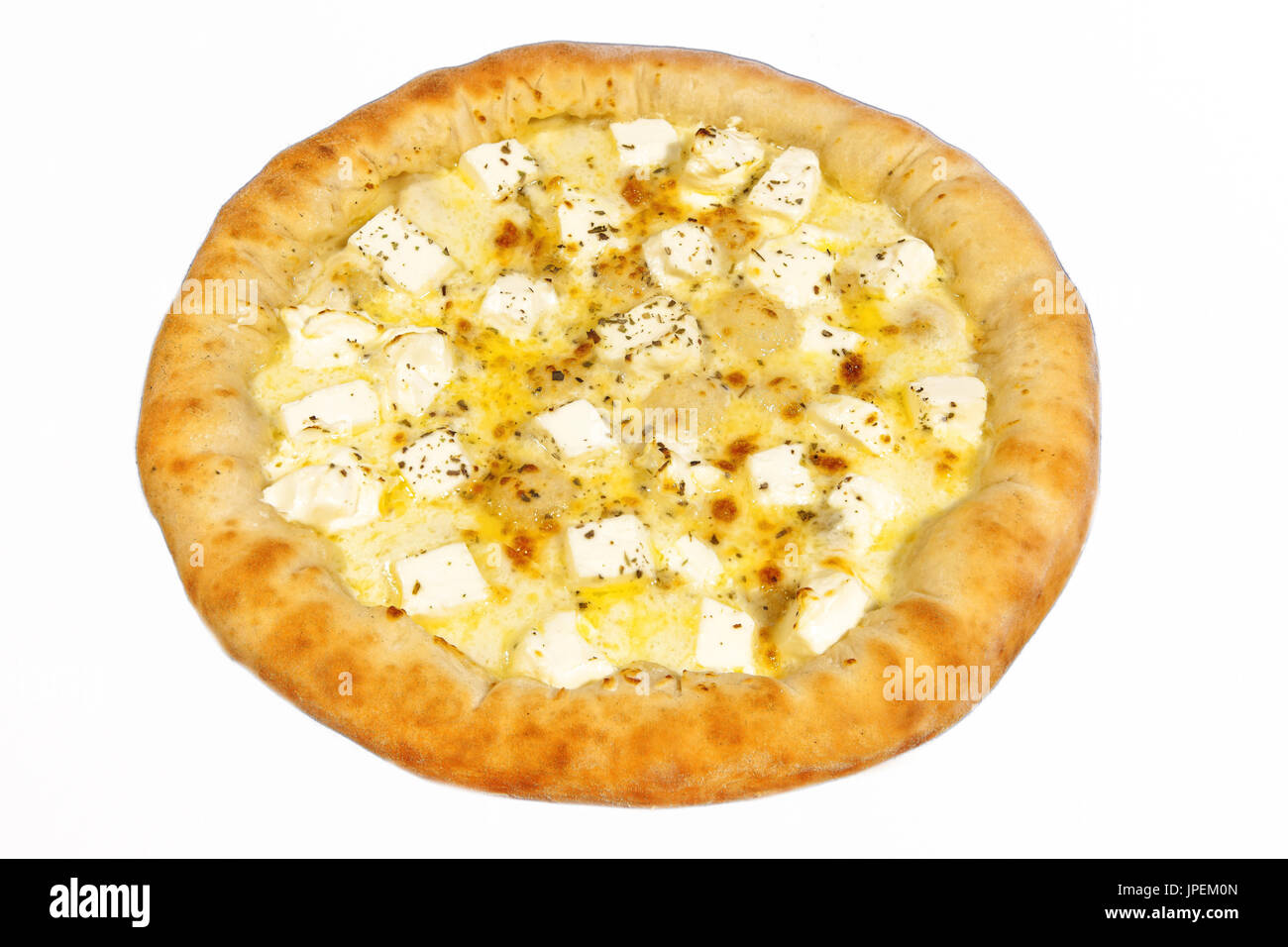 Secondo corso, pizza e patatine fritte Foto Stock