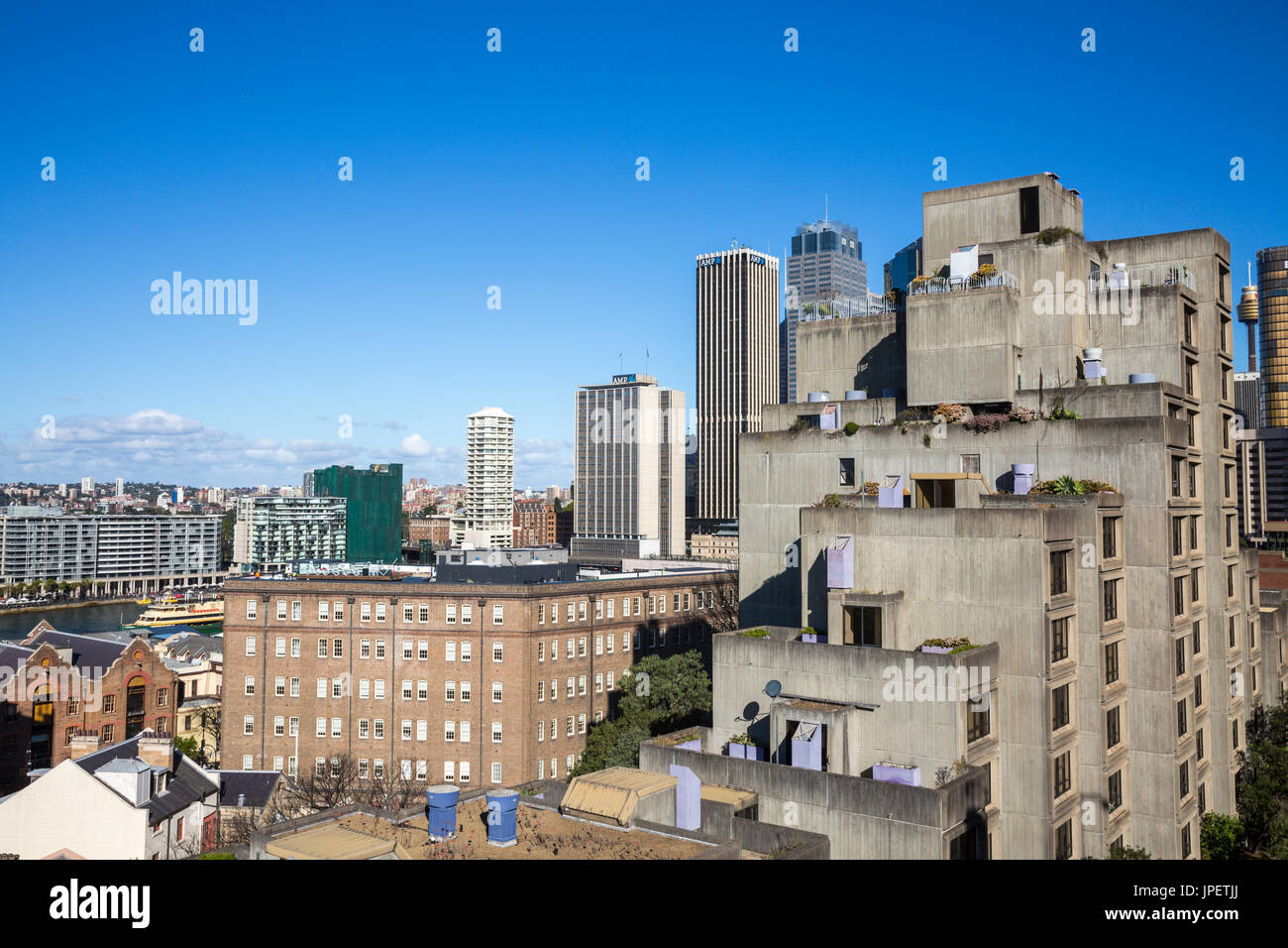 Sirius per la costruzione di alloggi sociali in area Rocks di Sydney , Australia Foto Stock