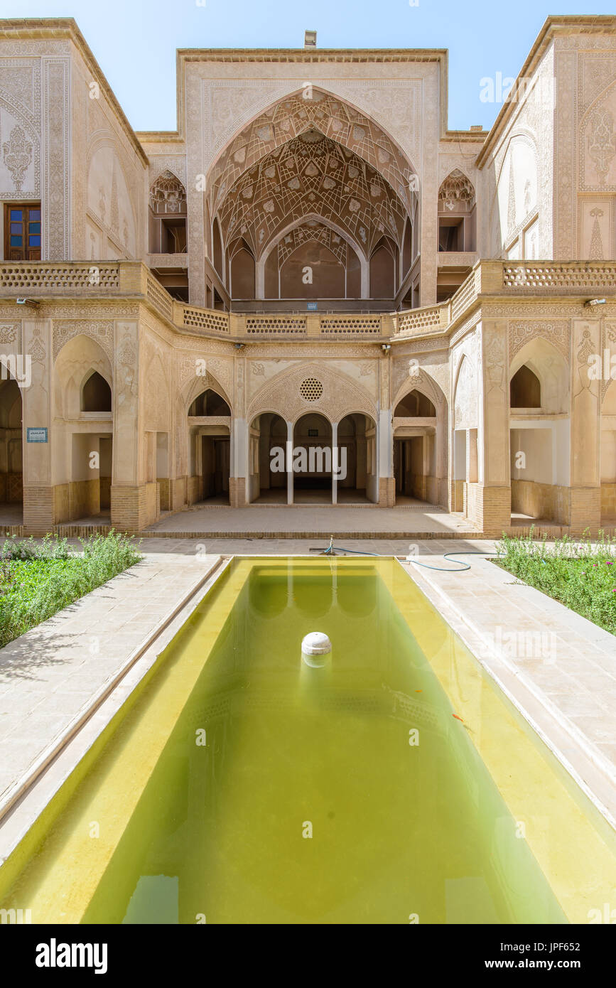 KASHAN, IRAN - 29 Aprile 2015: tradizionale Abbasi House Foto Stock