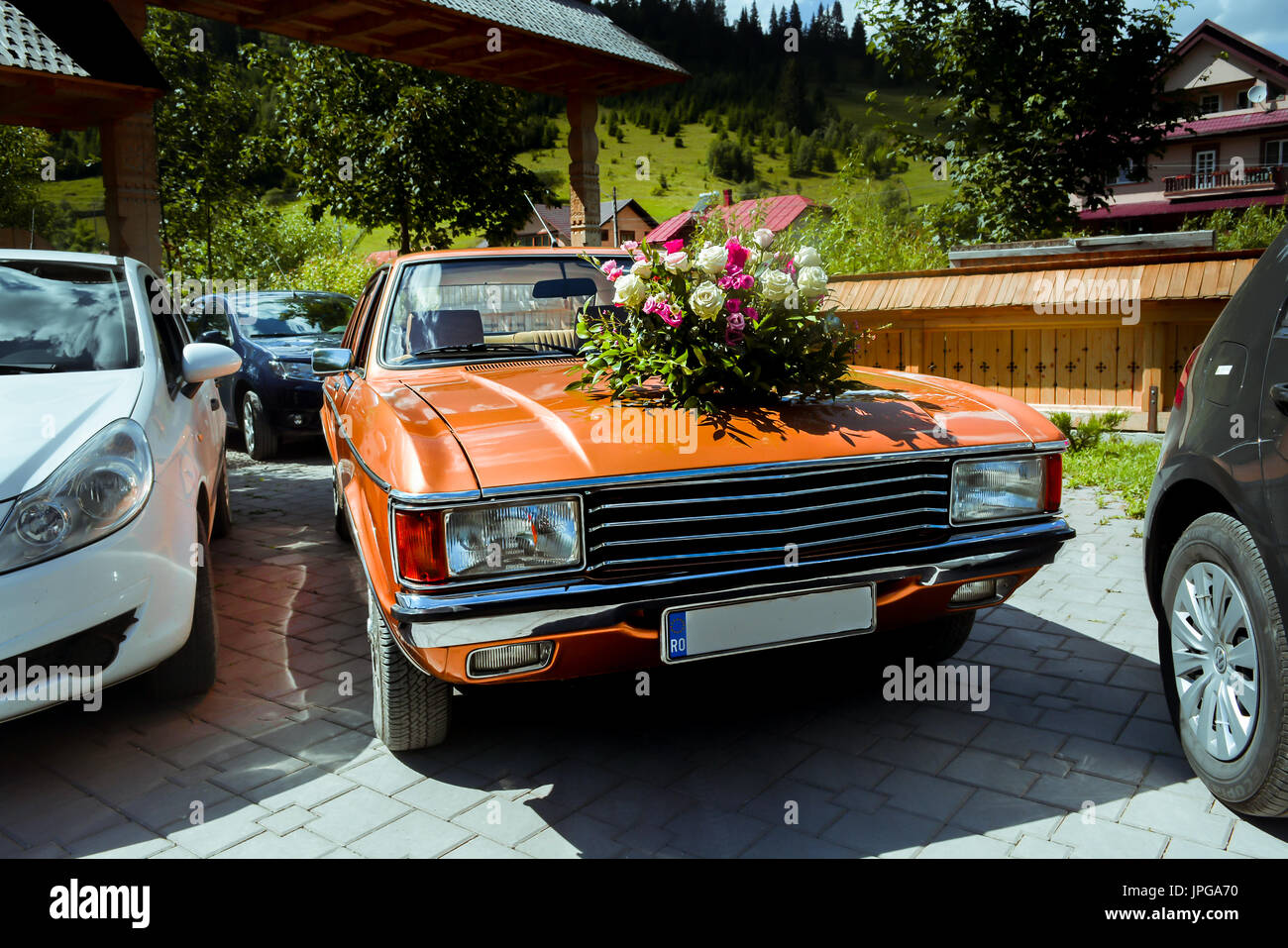 Immagino che la sposa auto:)) Foto Stock