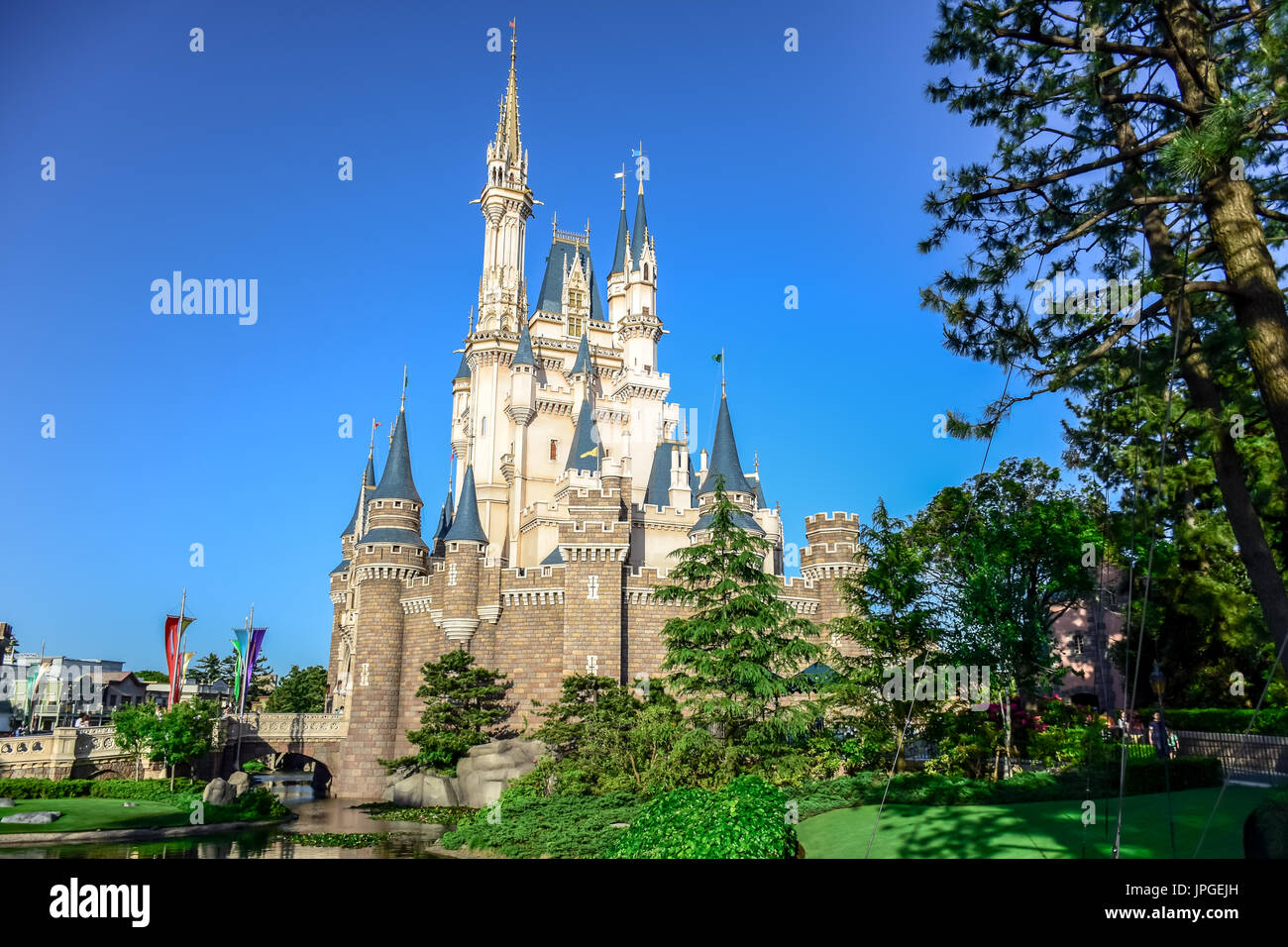 Tokyo Disneyland Cinderella Castle Foto Stock