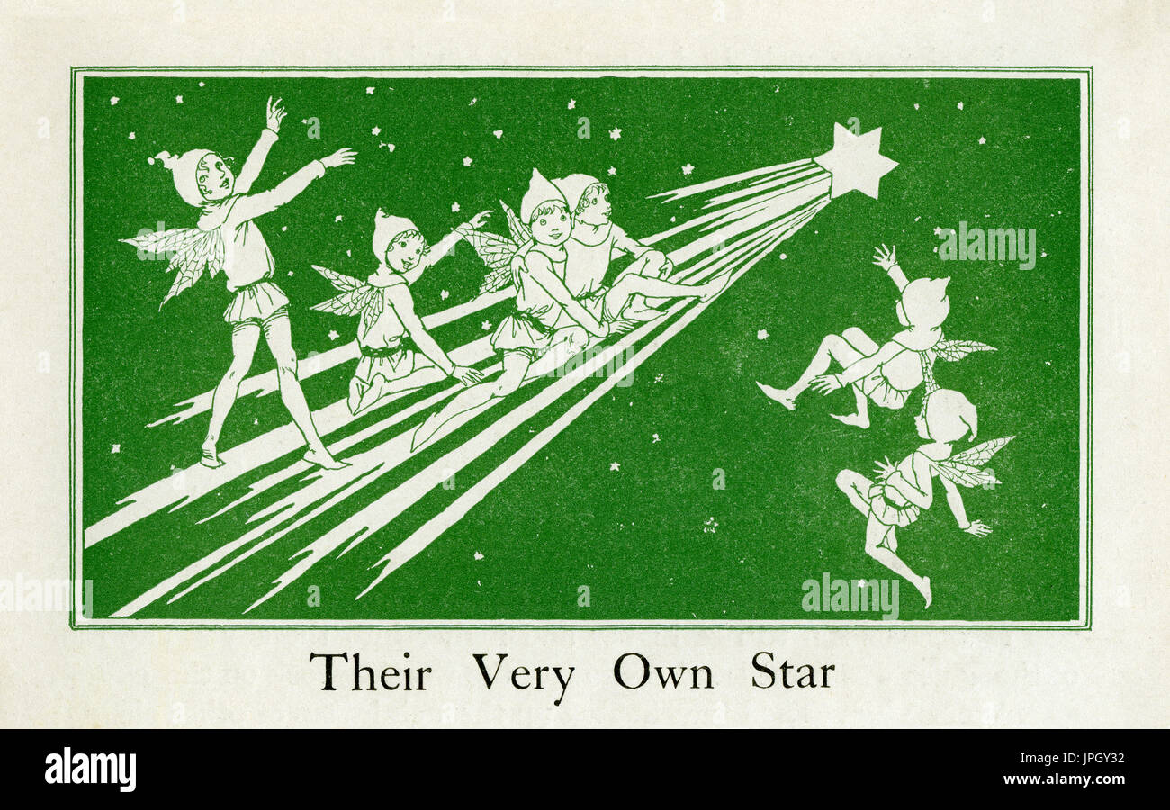 Illustrazione da la Wonder libro 1921 Foto Stock