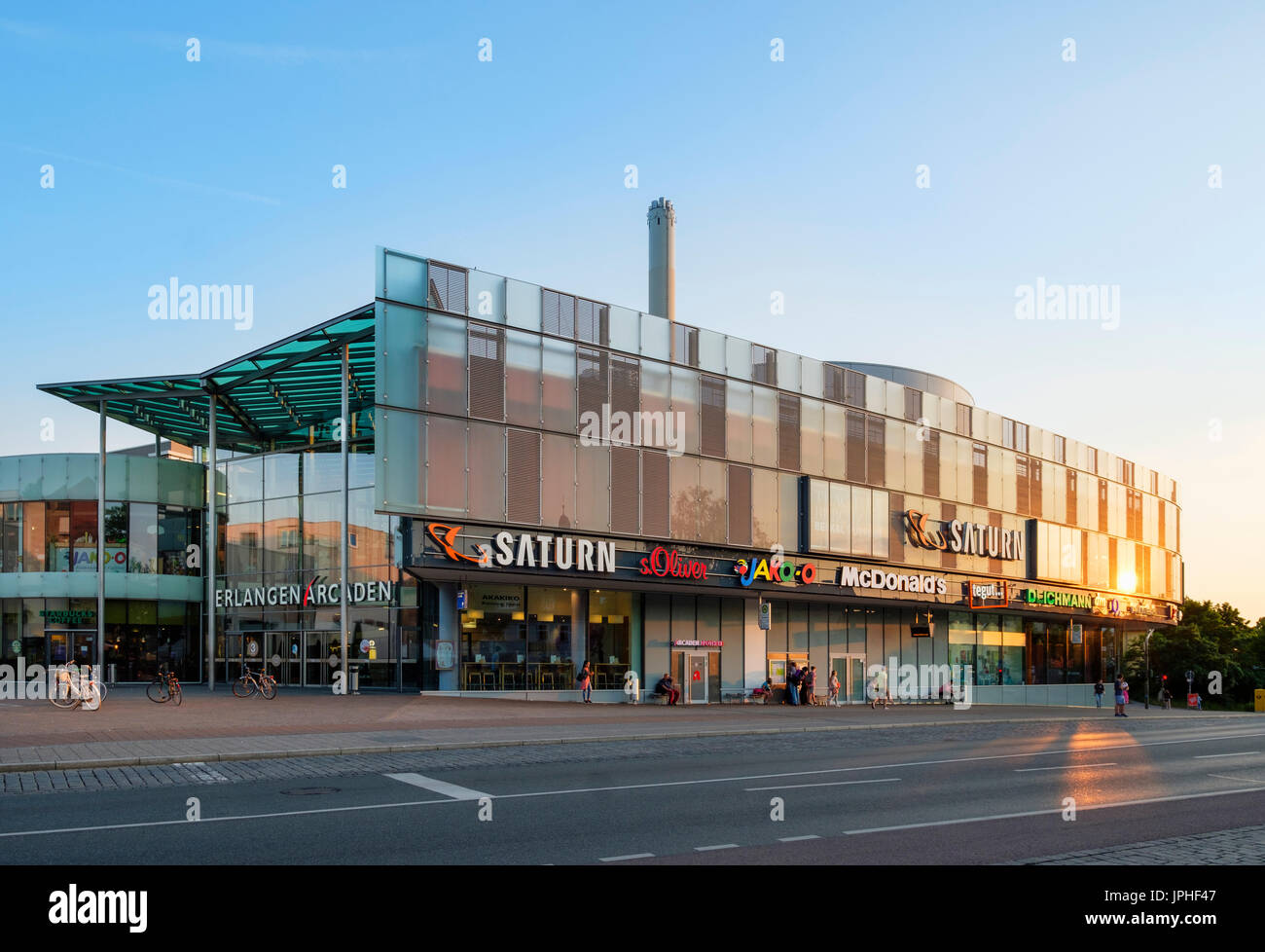 Centro commerciale Erlangen Arcaden, Erlangen, Media Franconia, Franconia, Baviera, Germania Foto Stock