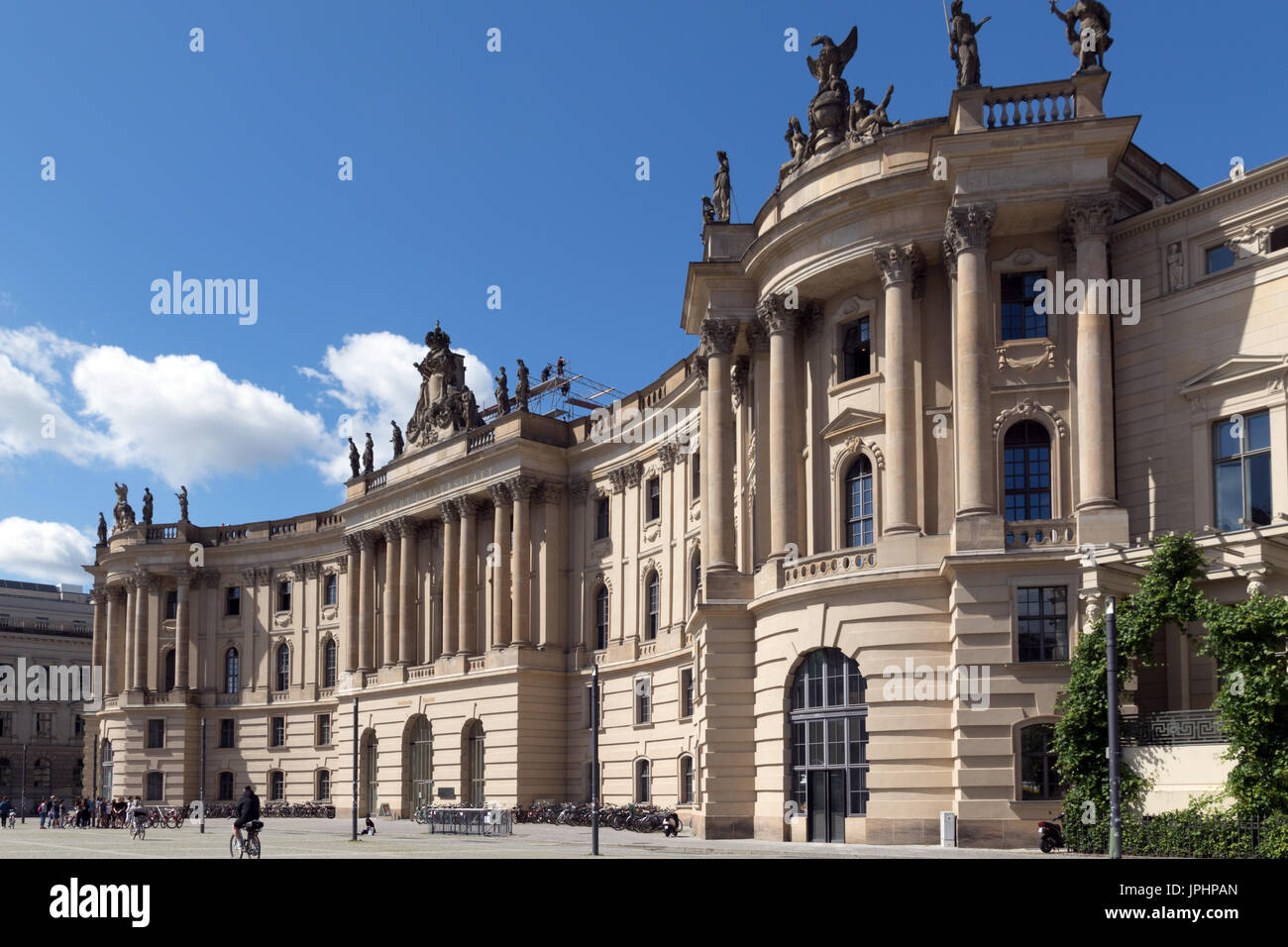 La storica Alte Bibliothek Building a Berlino Foto Stock