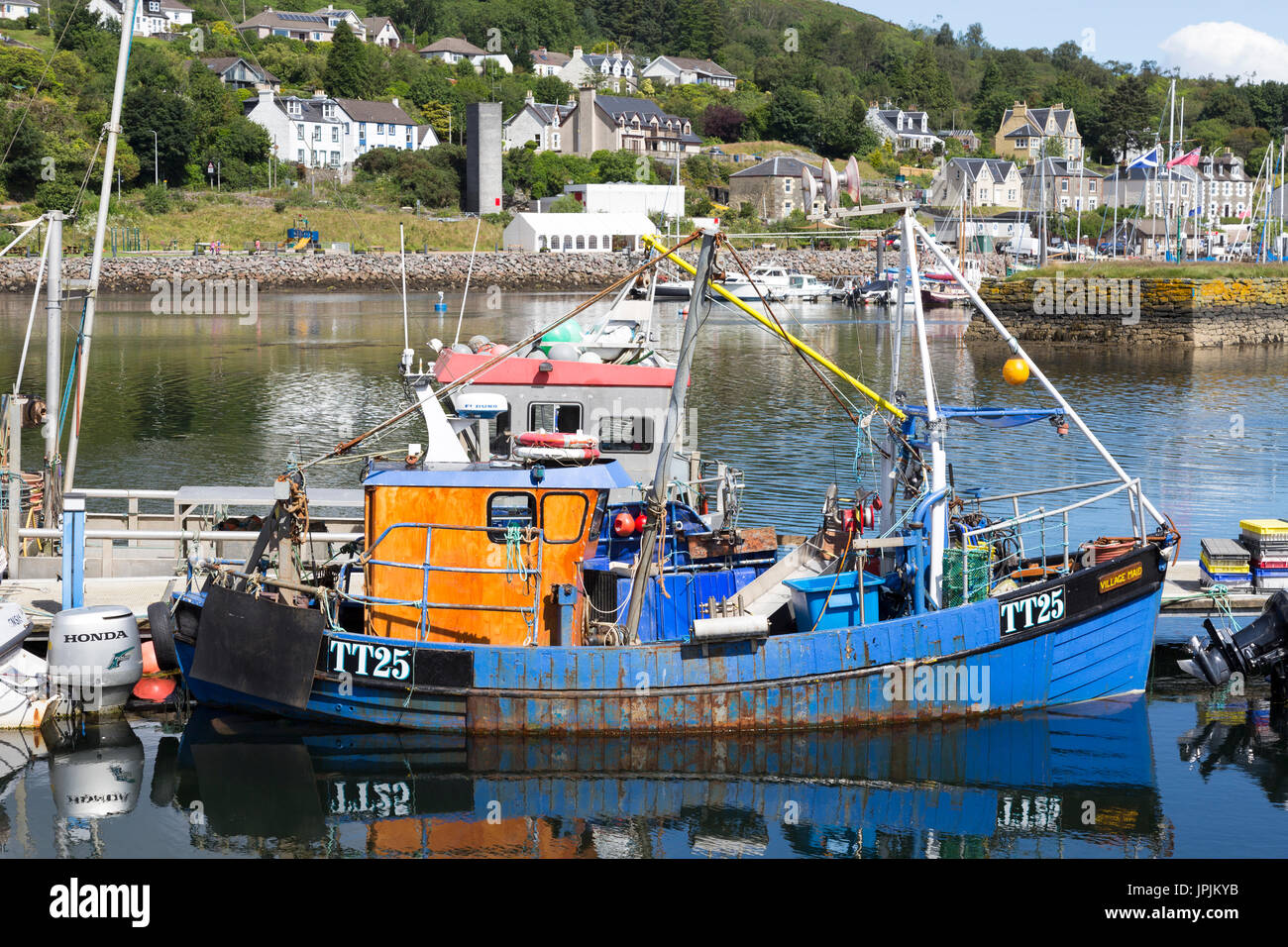 Tarbert Villaggio di Pescatori, Loch Fyne, Scotland, Regno Unito Foto Stock