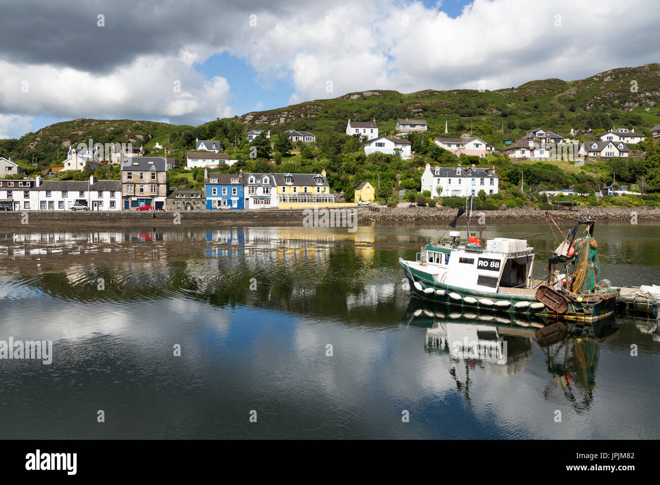 Tarbert Villaggio di Pescatori, Loch Fyne, Scotland, Regno Unito Foto Stock