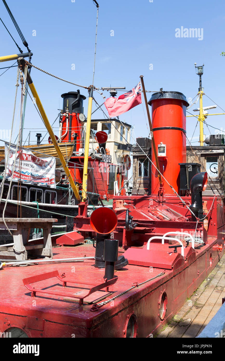 Clyde Puffer navi a Crinan Il Crinan Canal, Argyll & Bute, costa ovest della Scozia, Regno Unito Foto Stock