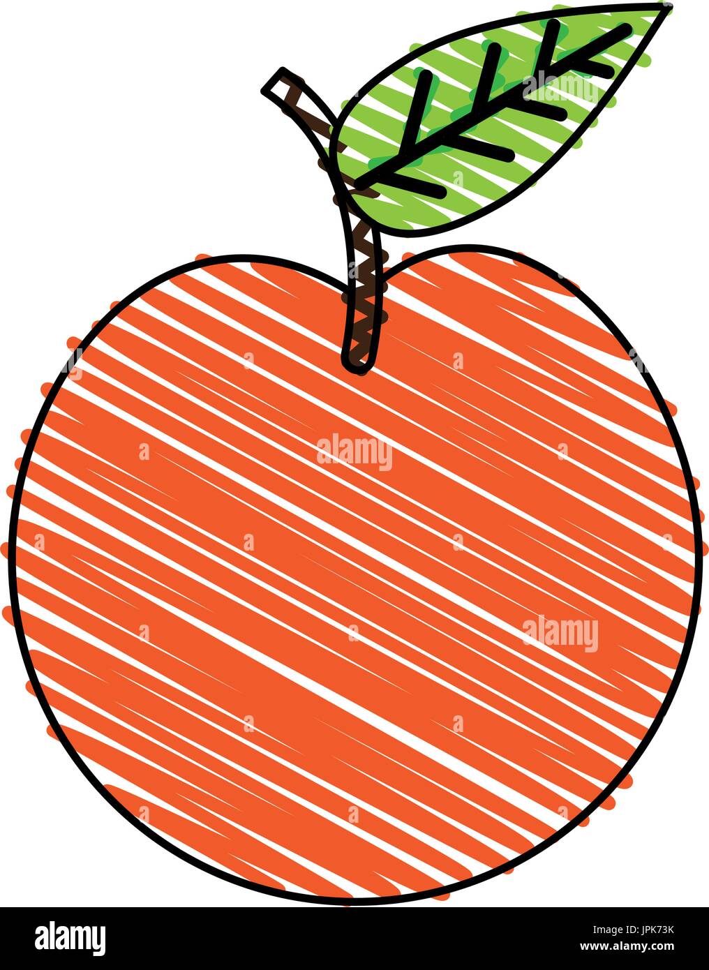 Tutta la frutta apple icon image Illustrazione Vettoriale