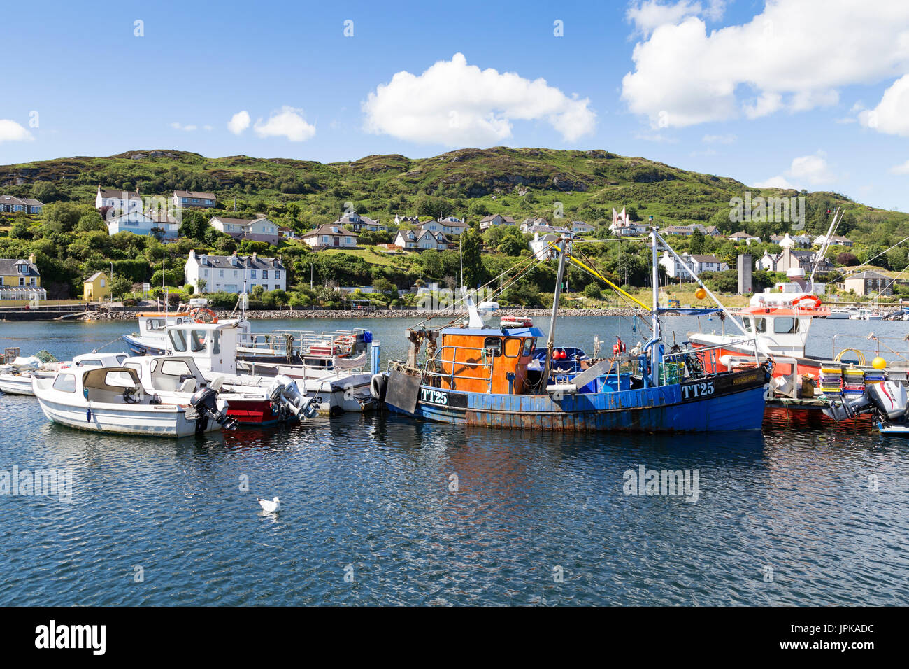 Tarbert Villaggio di Pescatori, Loch Fyne, Scotland, Regno Unito Foto Stock
