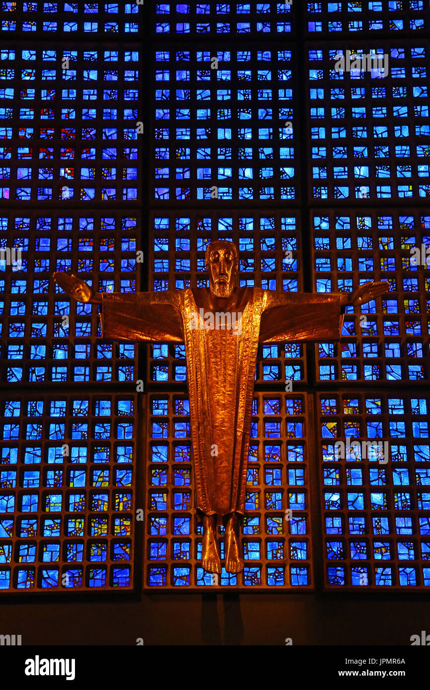 Cappella del Kaiser Wilhelm Memorial Church, Berlino, Germania Foto Stock