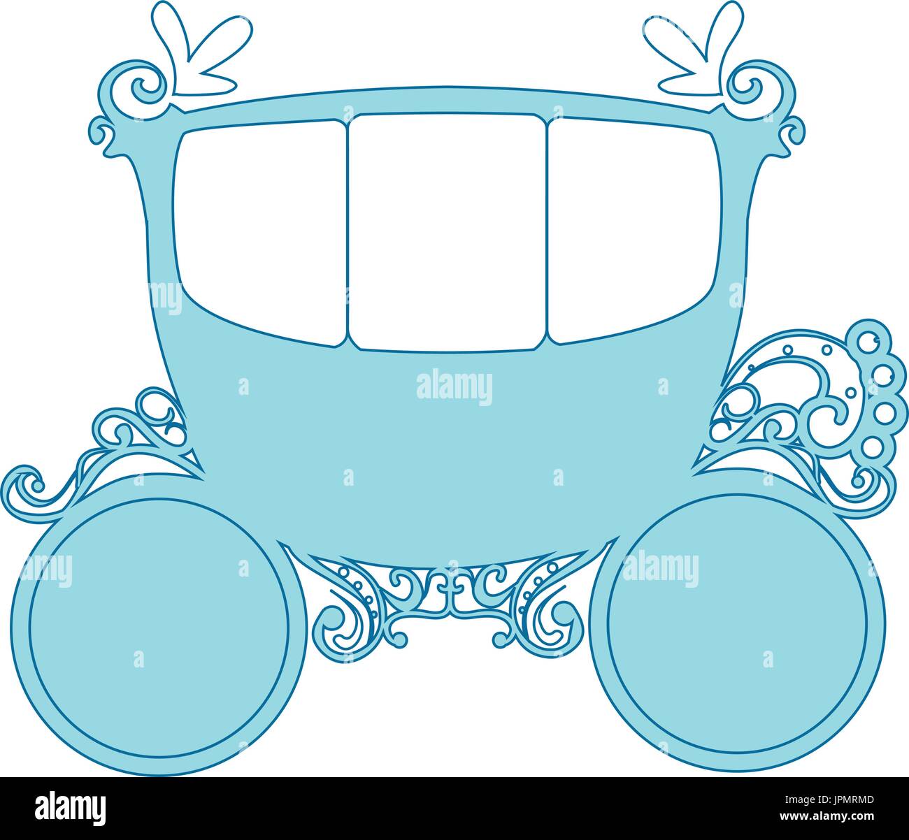 Medievale icona del carrello su sfondo bianco illustrazione vettoriale Illustrazione Vettoriale