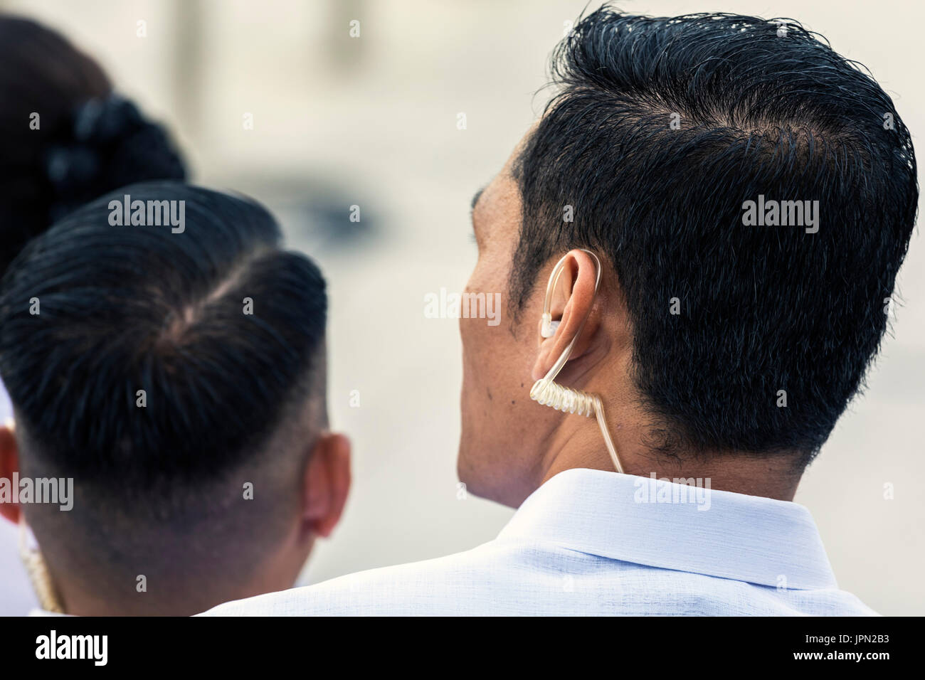 Elezioni presidenziali la guardia di sicurezza, Manila, Filippine Foto Stock