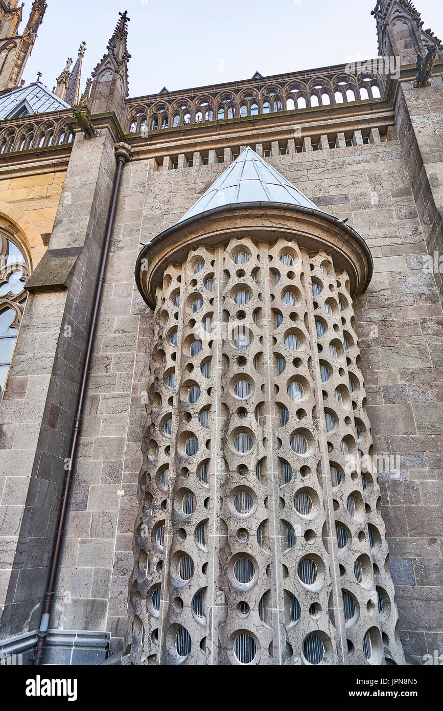 Colonia/Germania - 10 Maggio 2017: parte unica della Cattedrale di Colonia, Germania Foto Stock