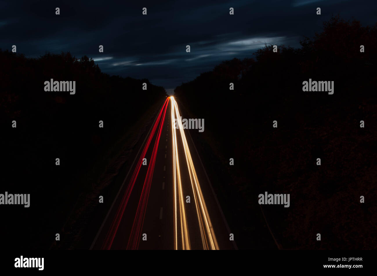 Sentieri di luce Foto Stock