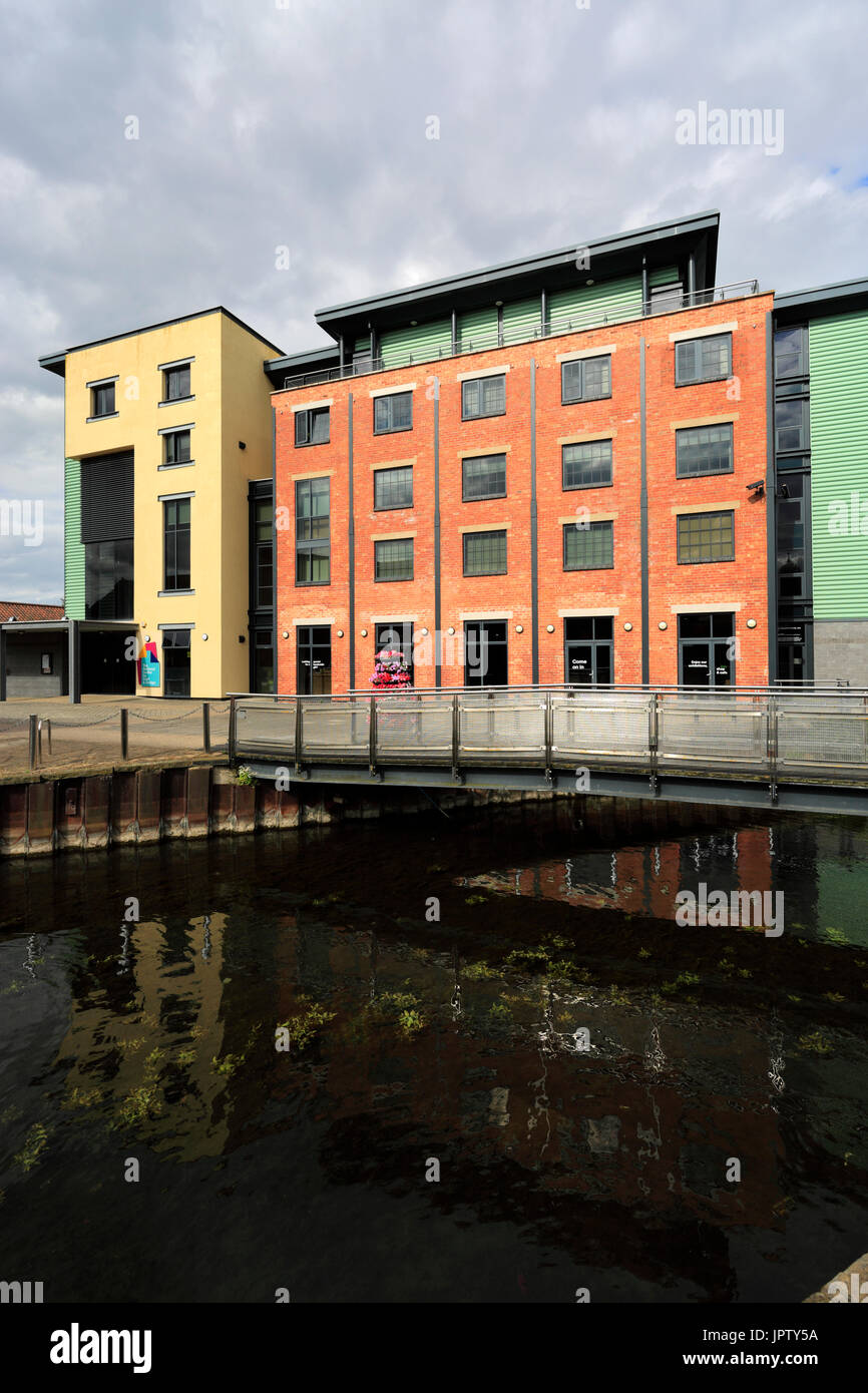Il Centro Nazionale per l'artigianato e il design, Sleaford città mercato, Lincolnshire, England, Regno Unito Foto Stock
