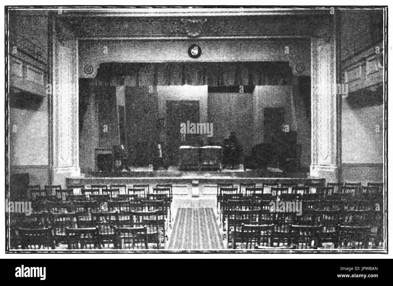 La fase a Jowett Hall, Bradford 1927 (successivamente Bradford Teatro Civico) Foto Stock